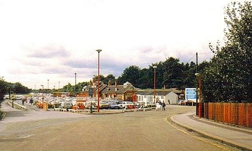 Approach to Farnborough station.
