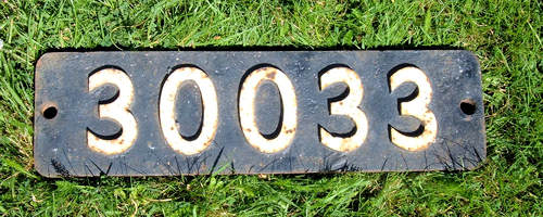 30033 number plate