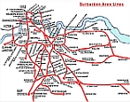 SECR Suburban Map