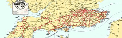 Southern Rly Map