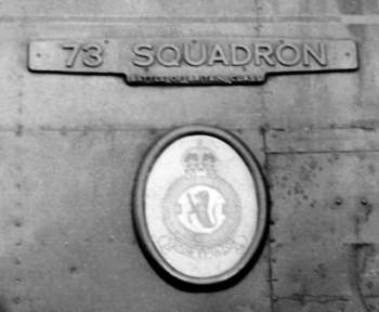 73 Squadron nameplate