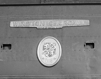 Winston Churchill nameplate